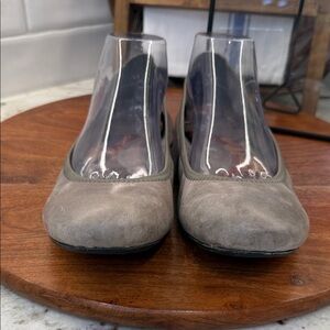 Born Women's Grey Leather Ballet Flats